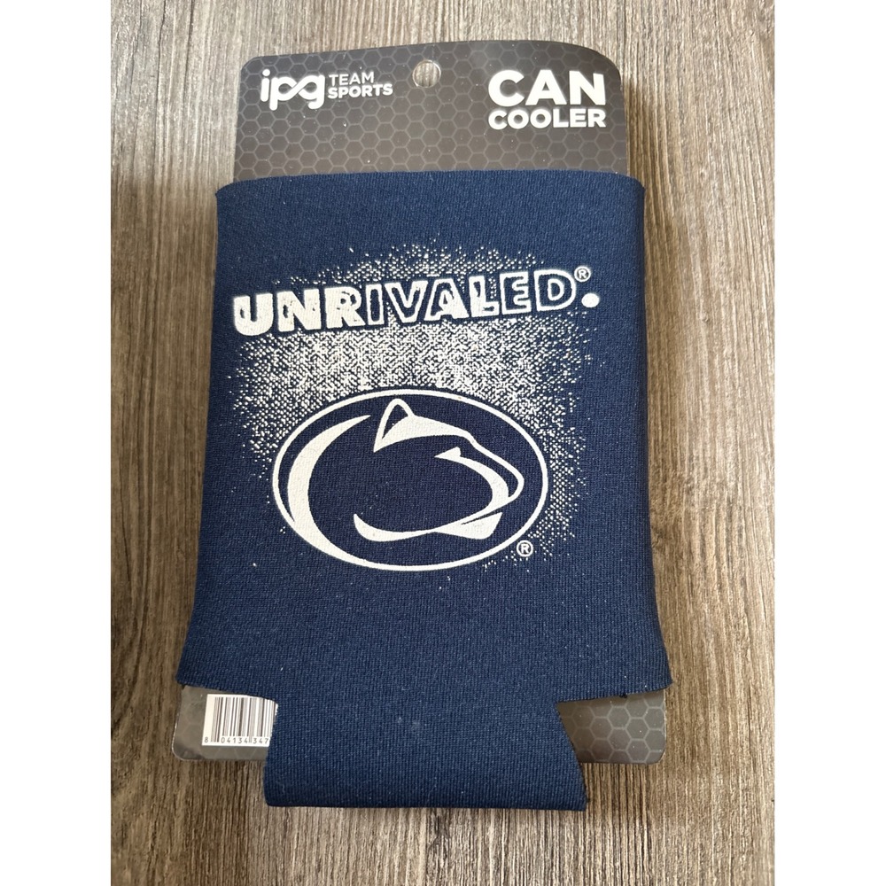 Penn State Nittany Lions Can Cooler lot of 7  Team Sports Navy Unrivaled Koozie